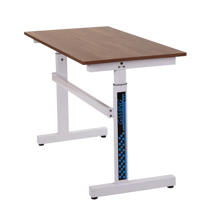 Gaming Tables Escritorio Pc LJ2 Antique White Curved Adjustable Bureau De Gamer Gaming Computer Desk