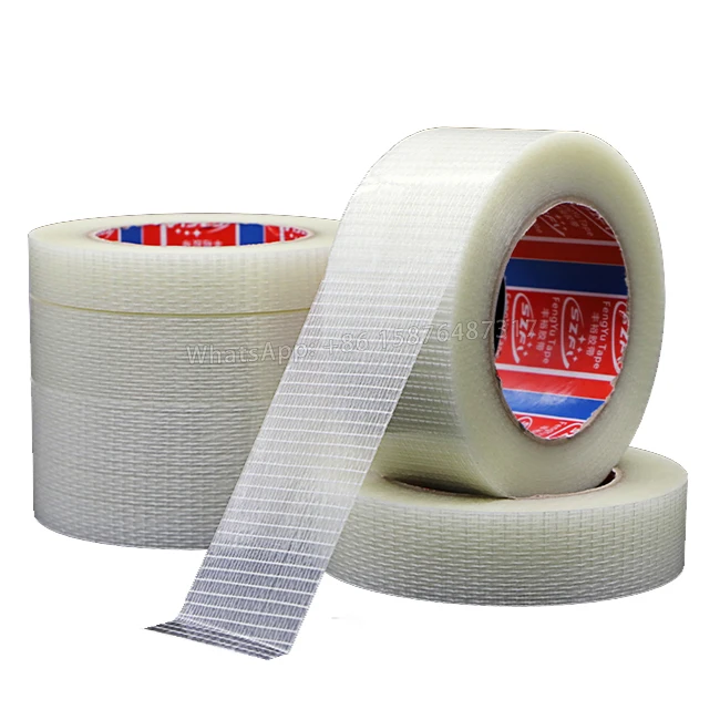 Fiber Tape, Strong High Viscosity Mesh Fiber Tape, Glass Fiber Tape For Fixing Lithium Electrical Appliances For Aircraft Models