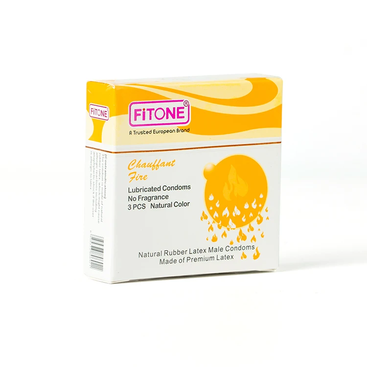 FITONE High Quality 3 Pieces/Pack Sex Stimulation Crystal Condoms Man