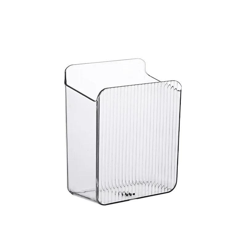 Wall-mounted perforation-free storage box Toothbrush and toothpaste shelf Comb and brush storage container