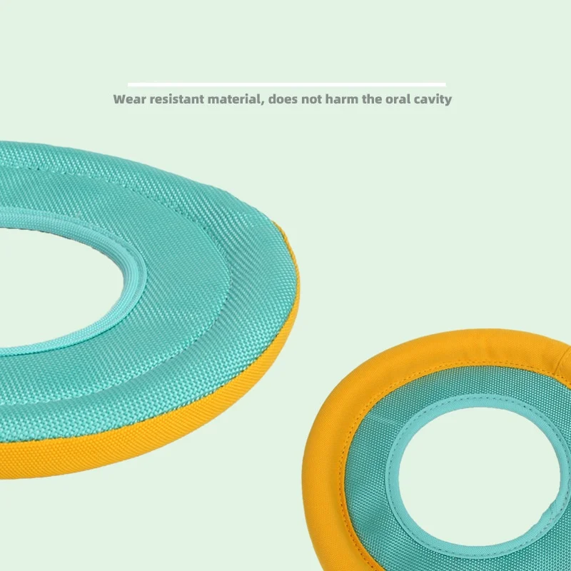 Hot selling in stock outdoor indoor  soft plush bite resistant  Frisbee interactive rubber pet toy dog toy
