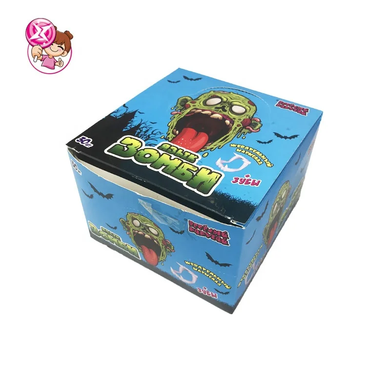 Hot sales Halloween fun toy tongue shaped fruit-flavored fudge candy for kids