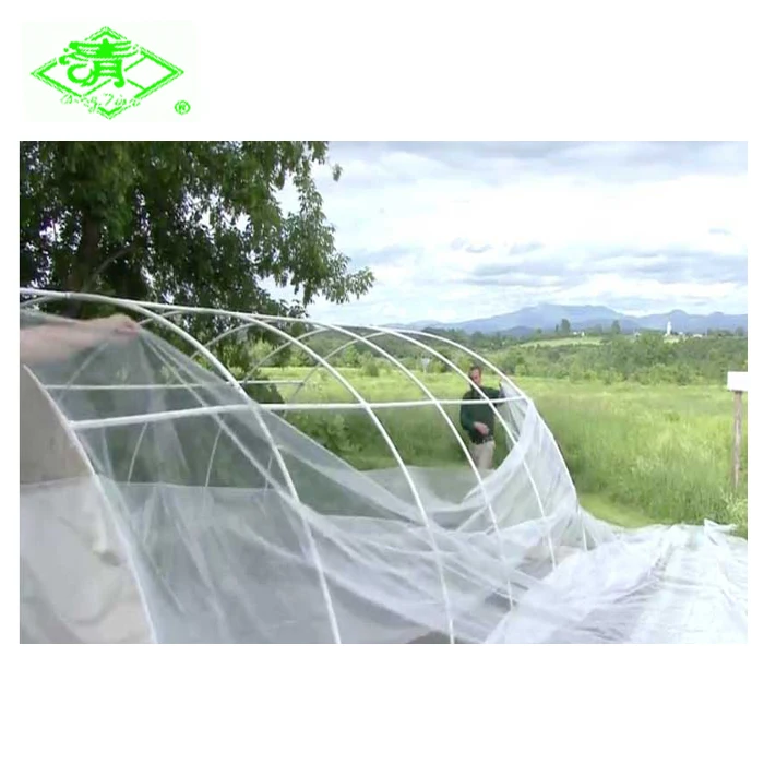 Transparent poly 200 micron tunnel greenhouse film for sale