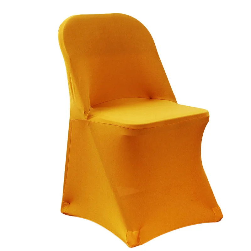 Premium Quality White Spandex Folding Chair Cover Stretch Fold Chair Cover for Banquet Wedding
