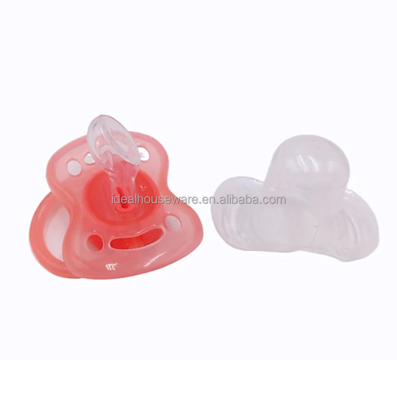 Baby Silicone Pacifier With Colorful Printing and PP Cover