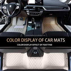 4 Years Factory Wholesale Car Accessories Waterproof Protector 3D 5D 7D Durable PU Leather Carpet Floor Mat 4 Pieces Car Mats