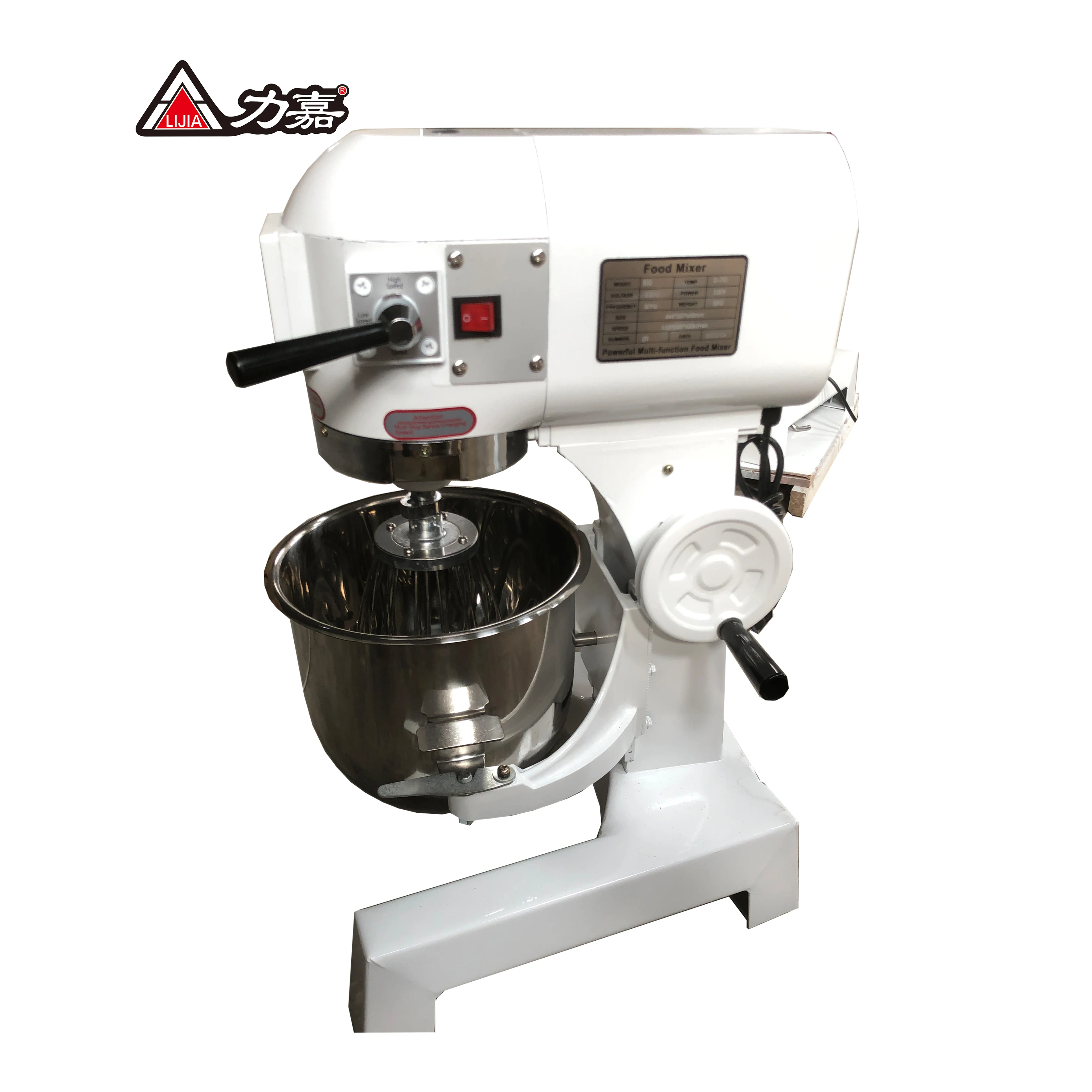 Top quality Industrial Three speed 10L20L Planetary Stand Spiral Mixer Dough Mixer Food Cake Mixer
