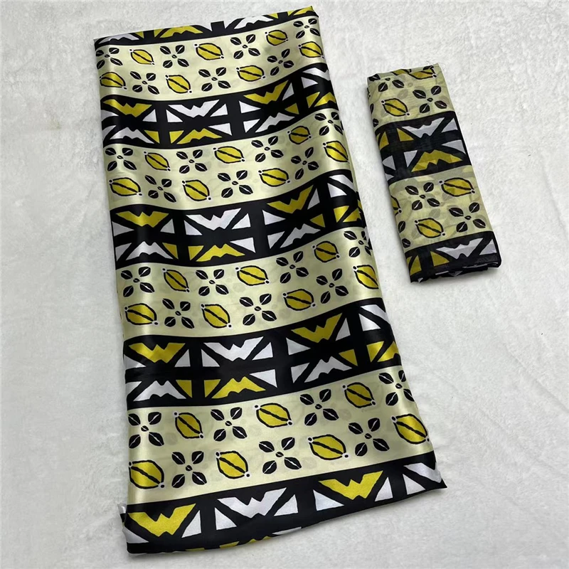 New arrival 4yards matchh 2 yards Lace chiffon fabric Traditional clothing fabric smooth material