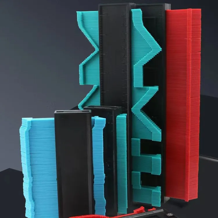 12/25cm Shape Contour Gauge Plastic Profile Contour Copier Measuring Instruments Shape Gauge Duplicator Contour Template Tools