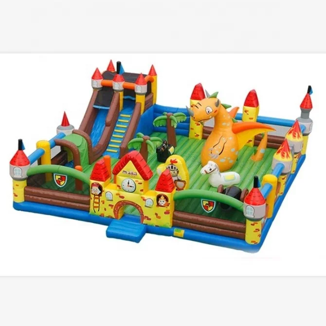 Amusement park equipment inflatable playground jumping castle for sale