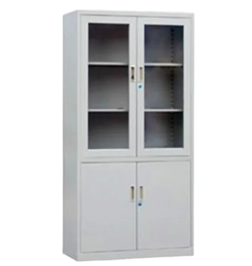 High quality steel  metal filling cabinet and 2 glass door file cabinet for office