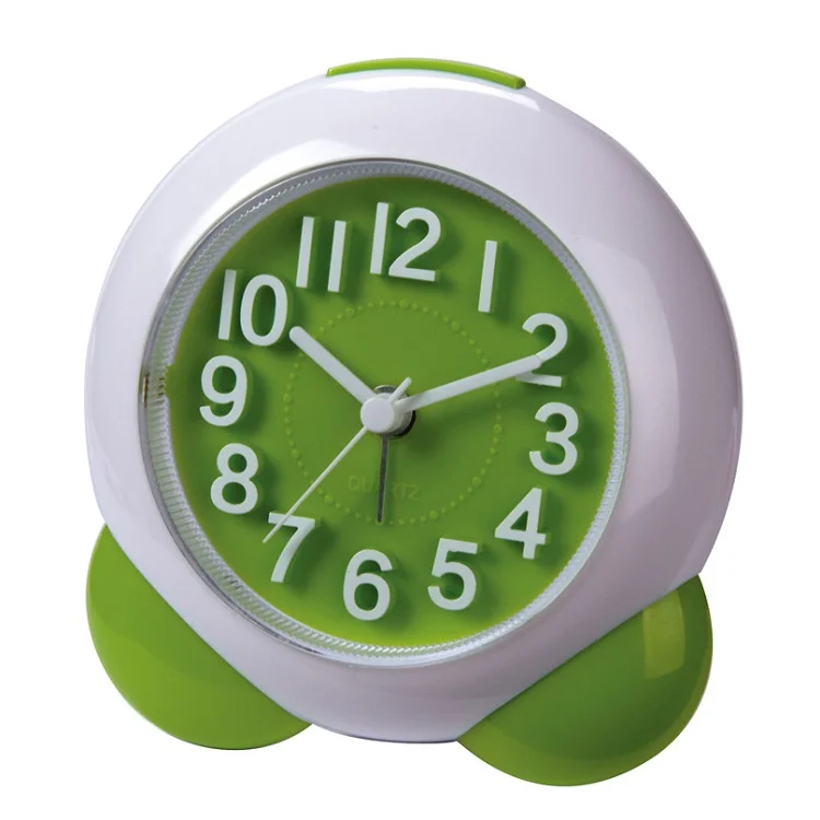 wholesales desktop snooze light quiet sweep alarm 3D numbers scale face clock