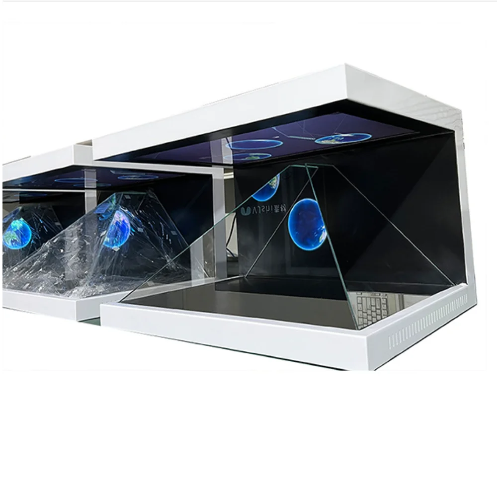 China Supplier sales competitive price Virtual Projection 270 Degree pyramid 3d holographicion+base