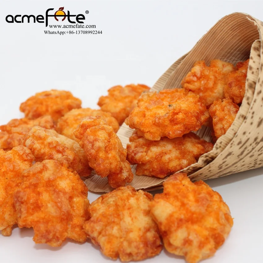 Popular Crunchy Grain Snacks Crispy Black Pepper  Fried Rice Crackers Crust Rice with Halal Oriental Daily Grain Biscuit