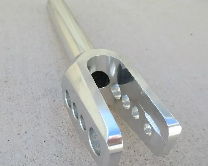 CNC Machining Milling OEM  Lightweight 7075 T6 Aluminum Wheelchairs Front Suspension Fork