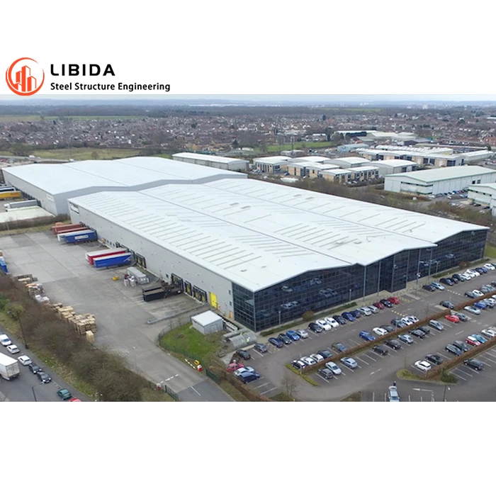 Industrial warehouse prefabricated workshop factory structural construction building steel structures warehouse manufacturer