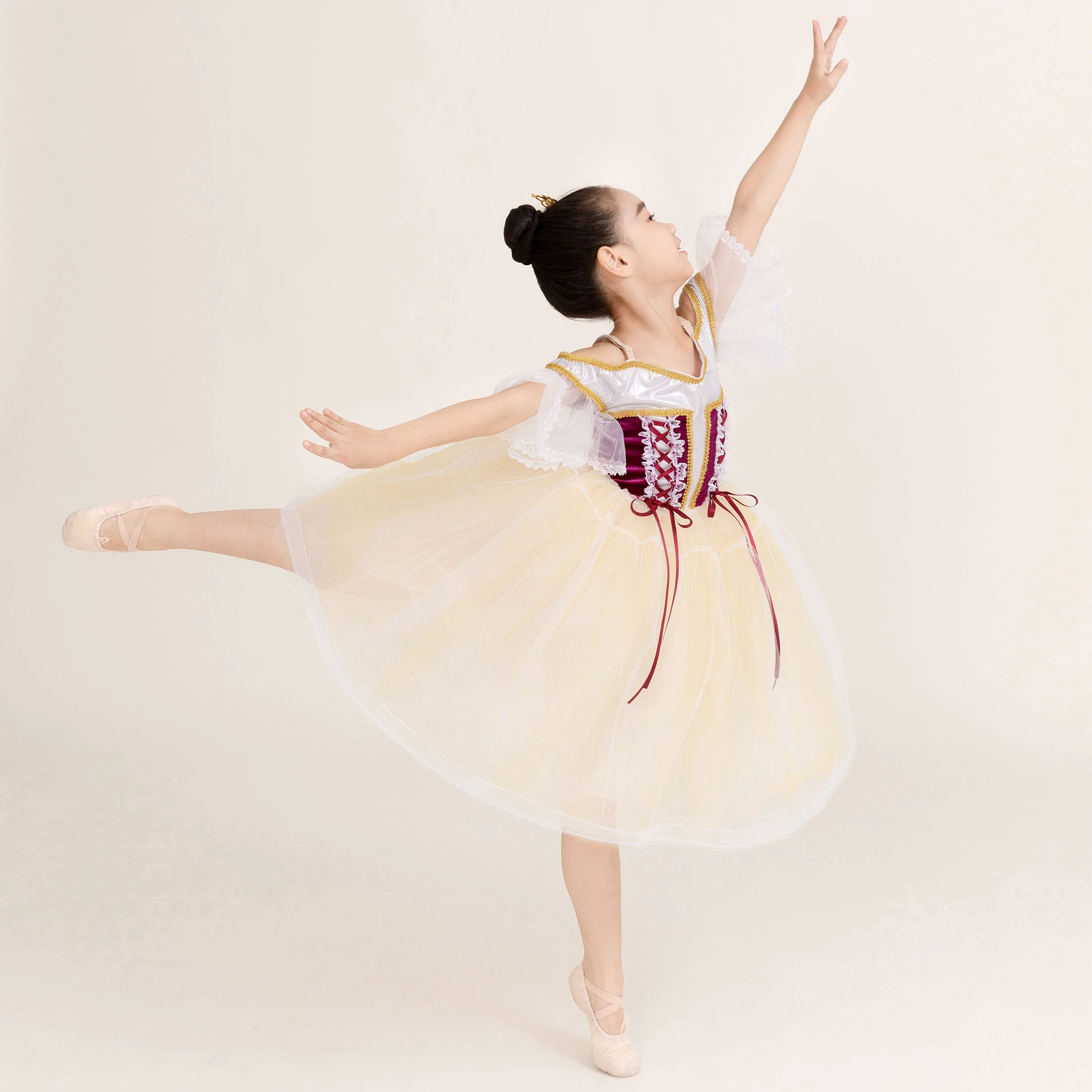 Christmas Show Dance Dress Purple Velvet Classical Ballet Dance Wear Stage Performance Party Princess Lyrical Costume