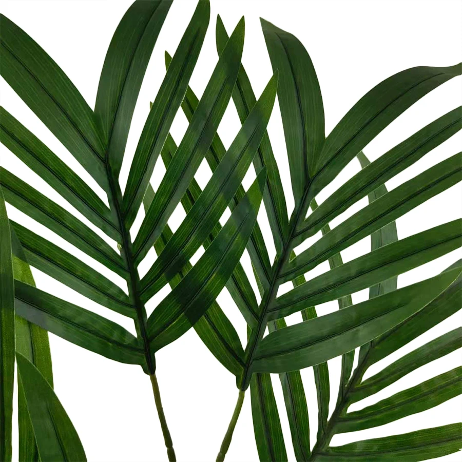 Plant Artificial Palm Leaves Madagascar Palm Bouquet for Dector Green Decoration Natural Tree Color Tree Shape Grass 23*23*24cm