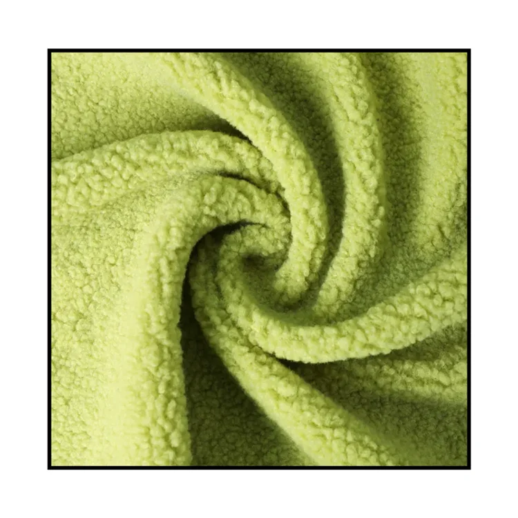 Hot sale sherpa micro polar fleece teddy fabric for garment