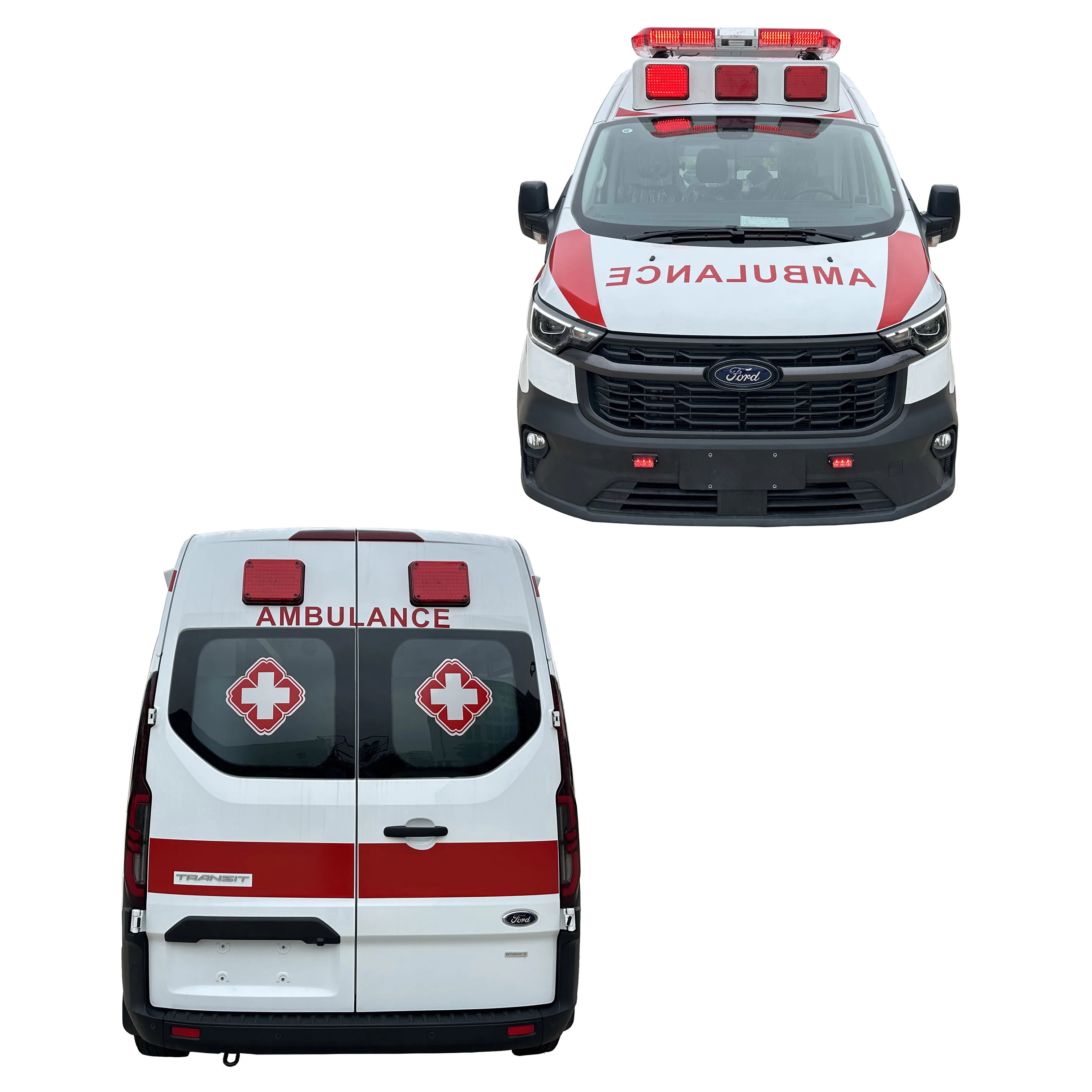 New Mobile Transit V362 Monitoring Ambulance Vehicle ICU Medical Emergency Ambulance Car for sale (Gasoline , MT, Euro6)