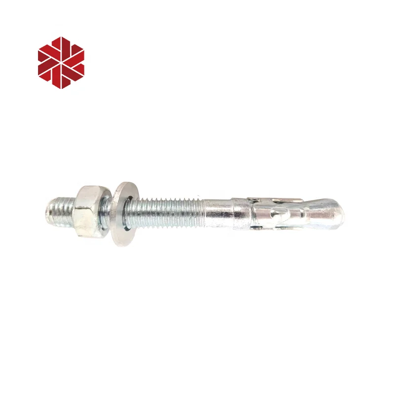 White zinc plated wedge anchors bolt M12 M16x150