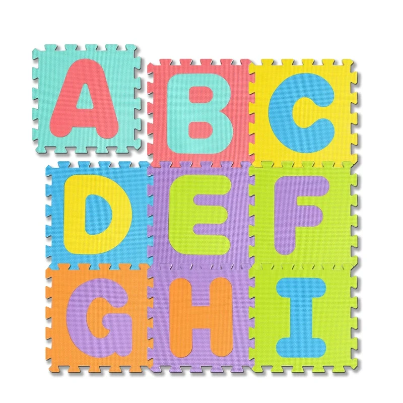 Aji Alfombra Para Bebe Colchoneta Baby Activity Number & Letter Tikar Espuma Eva Children Crawling Alphabet For Kids Play Mat