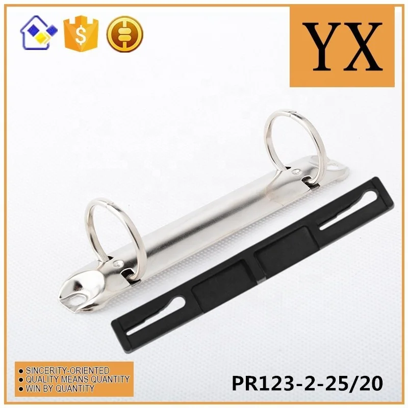 123mm black color calendar metal 2 ring black o ring binder clip for calendar