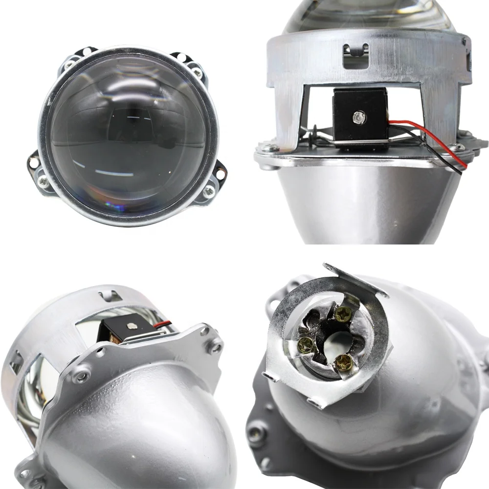 Автомобильная фара TAOCHIS, 3,0 дюйма, Биксеноновая фара, линза проектора для автомобиля, мотоцикла, передняя фара, Лампа H1, лампа, универсальная модификация фар