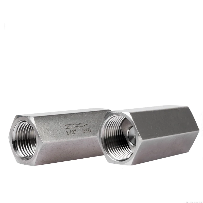 Steel mini hydraulic fittings to prevent oil loss for hydraulic pump check valve stainless steel