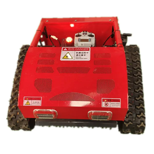 Powered by Gasoline Engine 16HP 22HP Professional Robotic 0 Turn ATV Lawn Mower Engineering Rubber Crawler Remote Control Mowers