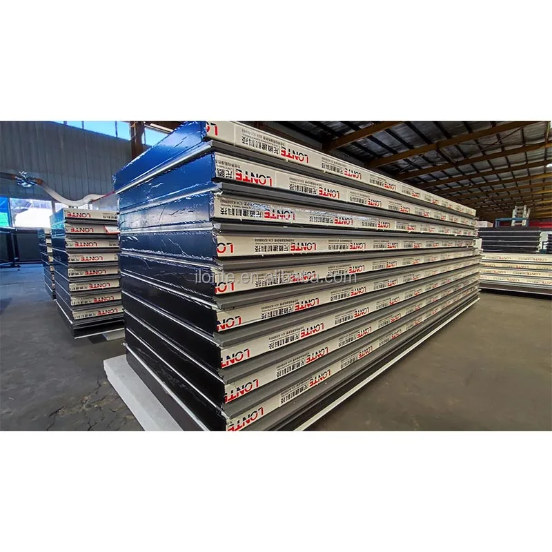 insulated polyurethane pu sandwich panel wall for cold room 75mm storage warehouse insulation sandwich panels/boards