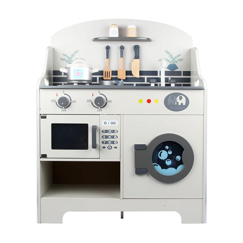 2021 New Design Pretend Play toys High quality Wooden Kitchen toy wholesale