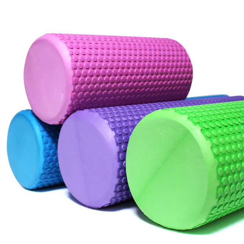 12/ 18/ 24/ 36 inch muscle fitness massage yoga roller for back Custom logo hollow back eva foam roller