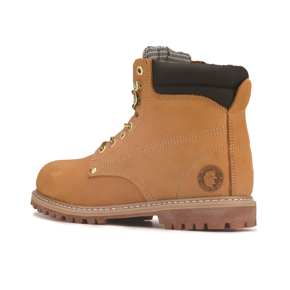 chemical resistant original leather safety shoes without lace