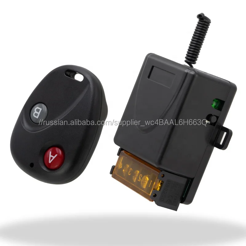 Auto Door LED Remote Control Learning RF Wireless Receiver Transmitter 433MHz
