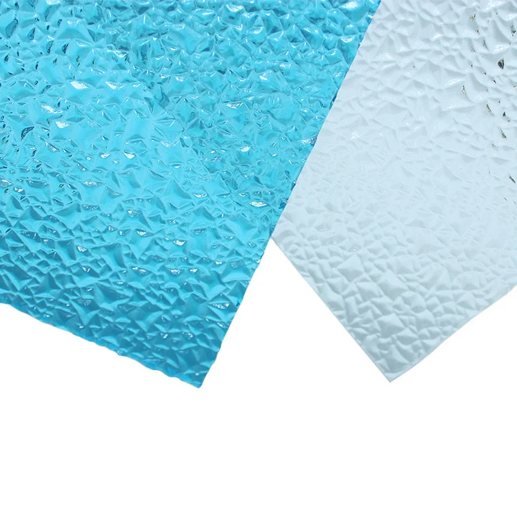 Transparent thermal insulation polycarbonate sheet  plastic sun sheets pc embossed sheets