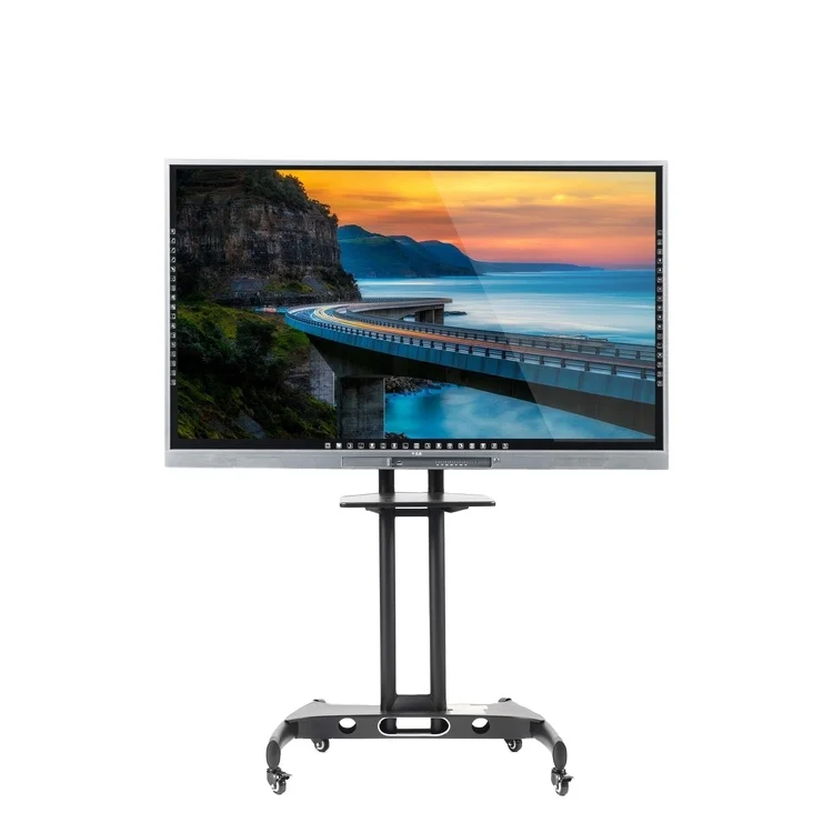Reyho 86 дюймовый ИК-ch экран LCD портативная большая Интерактивная смарт-доска со встроенным компьютером