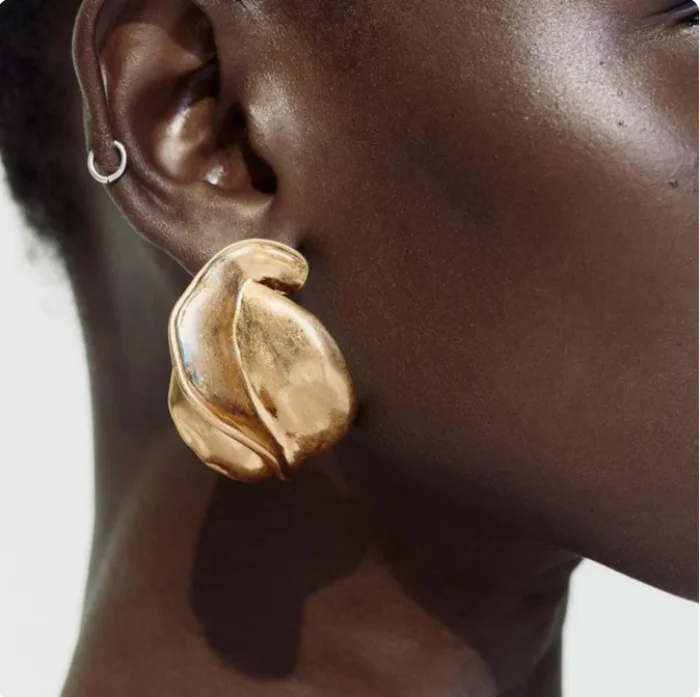 ZAA Vintage Irregular Metal drop Earrings for Women Holiday Party Jewelry Gifts