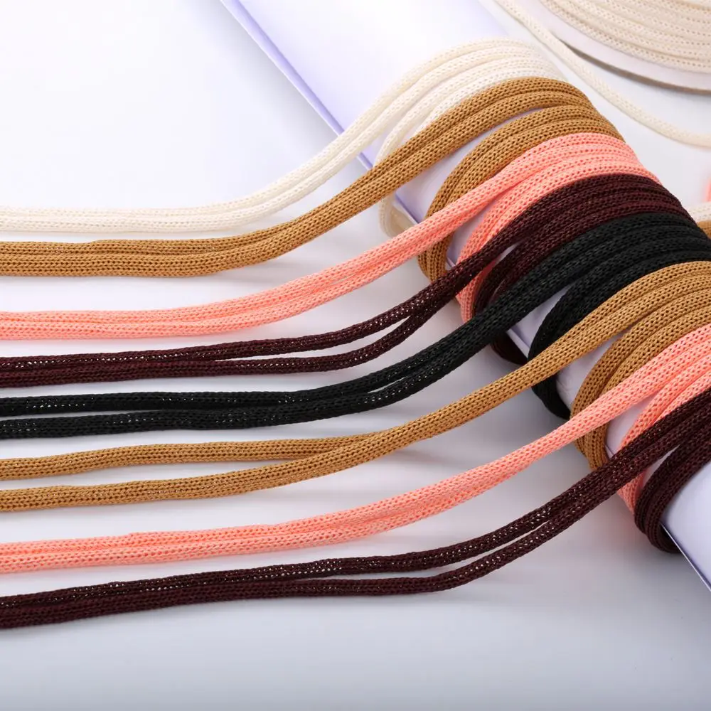 Вязаный бумажный шнур для бумажных пакетов, ручка, вязаный бумажный шнур, роскошная ручка для сумки для покупок