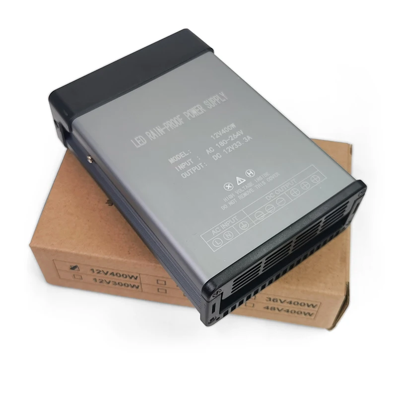 Китай, водонепроницаемый переключатель 400 Вт, 24 В, 24 В, 12 В, переменный ток, постоянный ток, переключатель режима, светодиодный водонепроницаемый источник питания