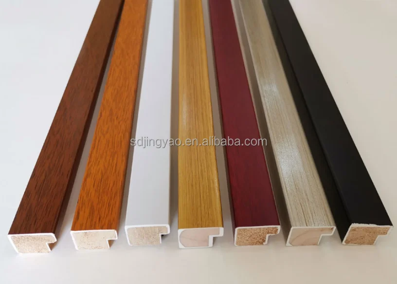 Gypsum wood line calligraphy and painting oil painting mounting frame bar mirror frame decoration solid wood line
