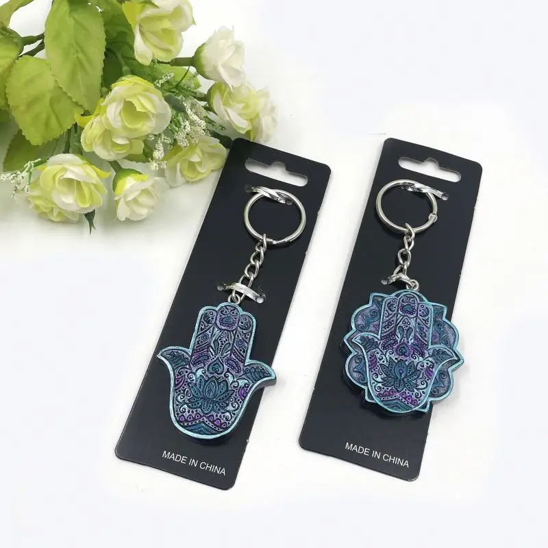 Высокое качество ведьма ремесло смолы хиромантия руки с клипсами Дурной глаз брелок душевного hasma руку с клипсами Дурной глаз кулон хиромантия чтения ладони dec