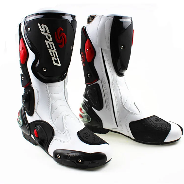 Wildmx Motorcycle Shoes Riding Racing Waterproof Breathable Leather Motorbike Motocross Boot for Women