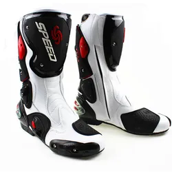 Wildmx Motorcycle Shoes Riding Racing Waterproof Breathable Leather Motorbike Motocross Boot for Women
