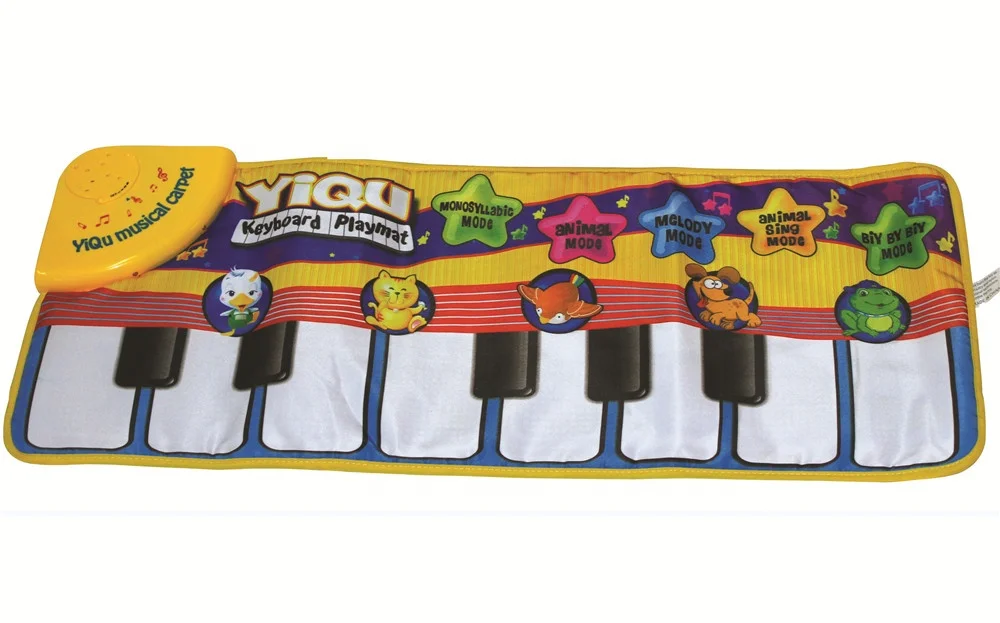 Indoor Play Carpet Gyms for Toddlers Baby Musical Piano Keyboard Playmat Play Mat Educational Baby Crawling Mat