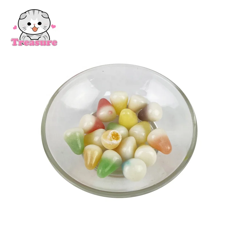 Fruit juice candy color soft candy halal candy