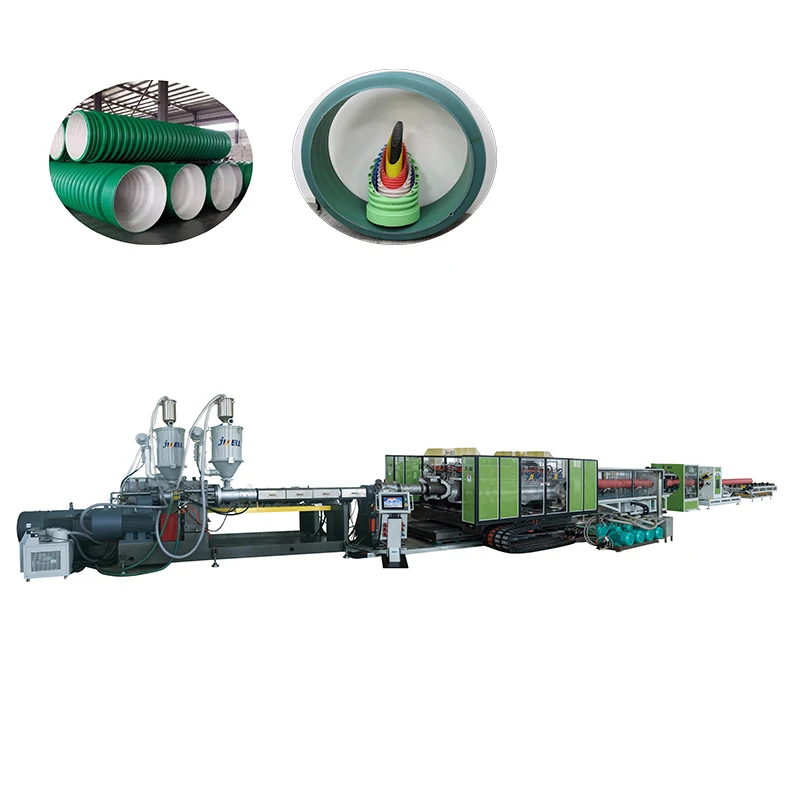 Машина для экструзии гофрированных труб горизонтального типа Jwell HDPE/PP/PVC