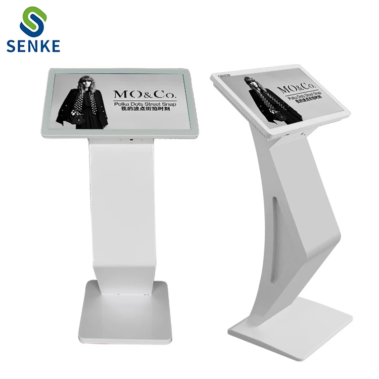 free standing touch screen windows system self service  wireless pharmacy bank ticket dispenser queue management system kiosk