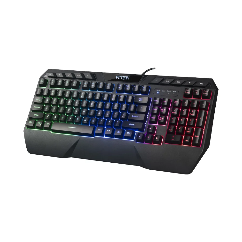 Keyboard anti ghost Membrane Led Rgb Usb Gaming Backlit Pc Peripherial Wired 104 keys mechanical keyboard