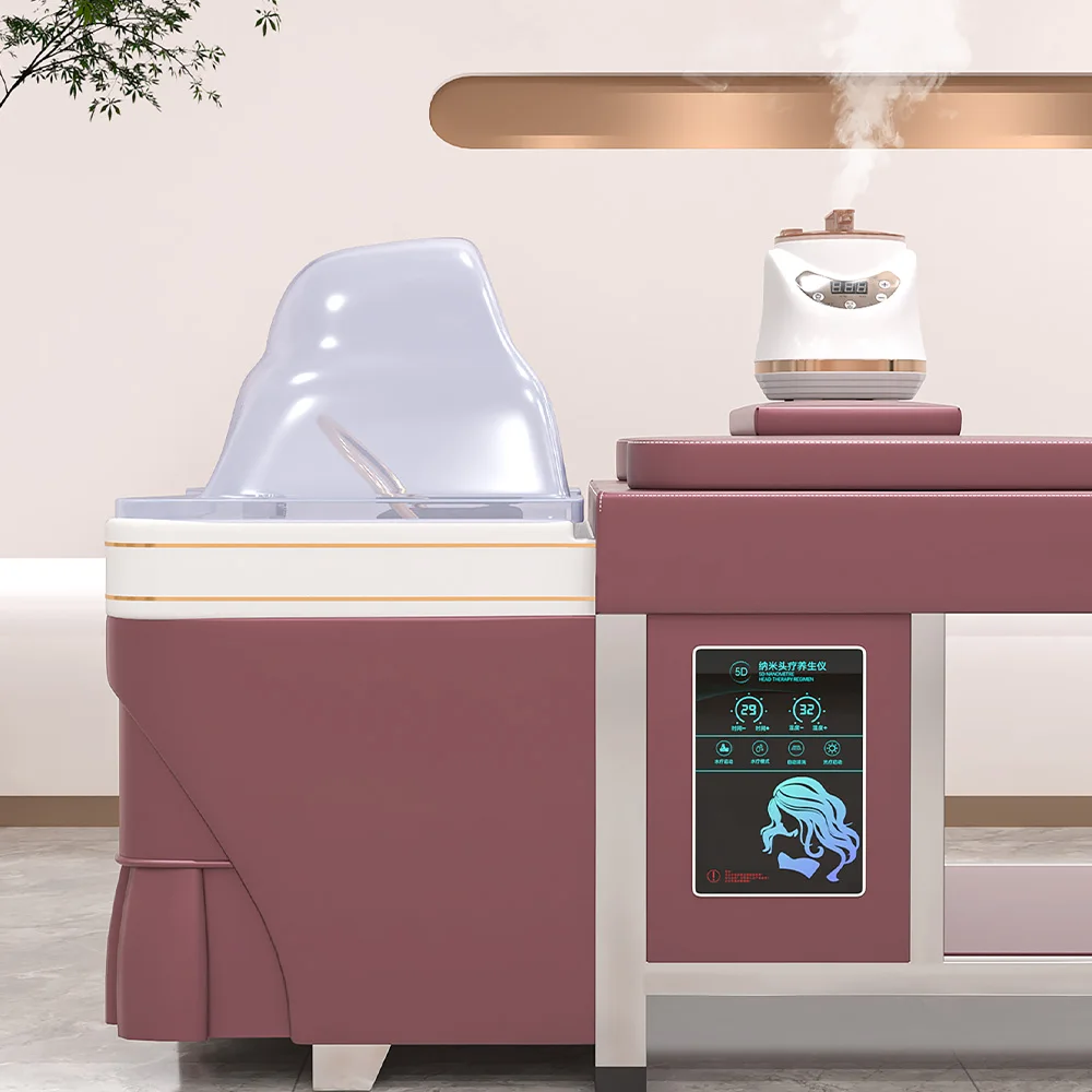 The latest design of modern electric shampoo and massage spa bed can automatically lift for beauty salon